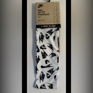 Nike Fury Headband Mens White/Black/White